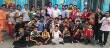 Medal winners of Zorawar Singh Memorial Fencing Championship posing for a group photograph in Reasi on Friday.