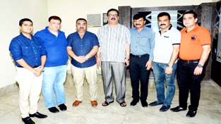 Comm/Secy Finance Navin Choudhary during meeting with JCCI members in Jammu on Thursday.