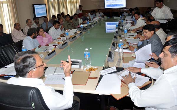 Chief Secretary, Madhav Lal at State level screening committee meeting on BADP on Friday. Chief Secretary, Madhav Lal at State level screening committee meeting on BADP on Friday.
