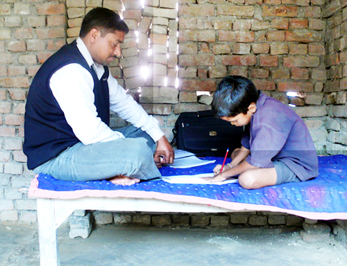 father helping son homework_0