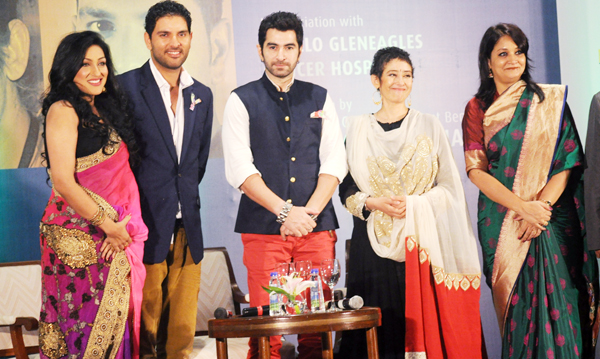 Rituparna Sengupta Yuvraj Jeet Monisha Koirala and Rupali Basu CANCER MYTH AND REALITY