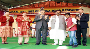 Minister for Housing, Horticulture and Culture Raman Bhalla alongwith other dignitaries during Annual Day celebration of MIER.