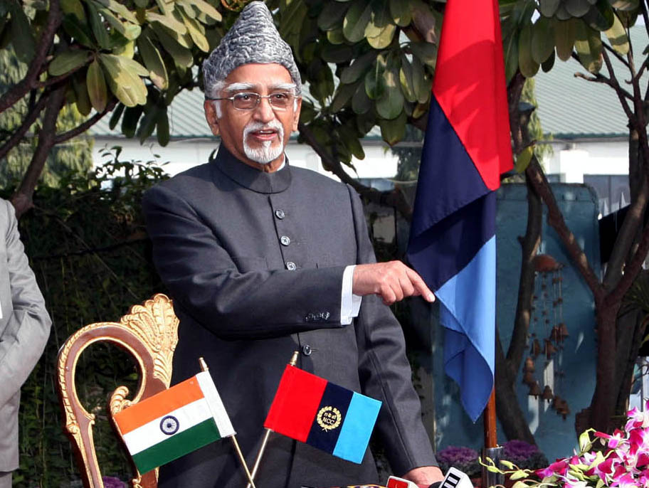 Vice President Mohd Hamid Ansari interacting with mediapersons after inaugurating the DGNCC Republic Day camp 2014, in New Delhi on Tuesday. (UNI) Vice President Mohd Hamid Ansari interacting with mediapersons after inaugurating the DGNCC Republic Day camp 2014, in New Delhi on Tuesday. (UNI)