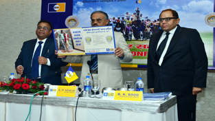 LIC officers launching New Money Back Plans at Jammu.