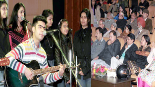 Artists performing during ‘Symphony 2014’ at Gulshan Ground on Saturday. -Excelsior/Rakesh
