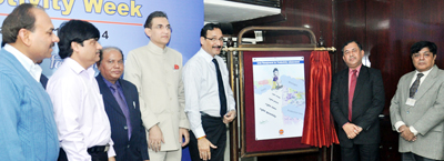 Rajkumar Ghosh unveiling a poster to mark inauguration of ‘Productivity Week’ at New Delhi on Wednesday. Rajkumar Ghosh unveiling a poster to mark inauguration of ‘Productivity Week’ at New Delhi on Wednesday.