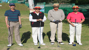 Governor, N N Vohra alongwith Lt Gen Sanjiv Chachra during inauguration of Army Commander’s Invitational Golf Cup Championship at Udhampur on Sunday.