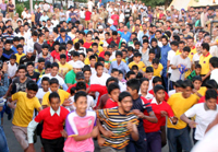 Thousands running for fun in Jammu on Sunday. - Excelsior/Rakesh Thousands running for fun in Jammu on Sunday. - Excelsior/Rakesh