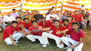 Winners posing for a group photograph during the concluding ceremony of Abhishek Memorial Annual Sports Meet. Winners posing for a group photograph during the concluding ceremony of Abhishek Memorial Annual Sports Meet.