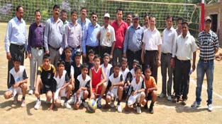 Winners posing alongwith the dignitaries and officials during Inter-Zonal Tournament at Udhampur.