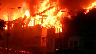 A devastating fire in Pahalgam.