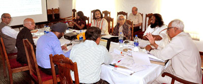 Governor, N N Vohra chairing SASB meeting at Srinagar on Monday. Governor, N N Vohra chairing SASB meeting at Srinagar on Monday.
