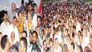 Provincial President NC, Devender Singh Rana addressing workers rally at Nagrota on Monday. Provincial President NC, Devender Singh Rana addressing workers rally at Nagrota on Monday.