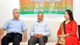 Union Minister Dr Jitendra Singh during an election meeting organized by Union Minister Dr Jitendra Singh during an election meeting organized by