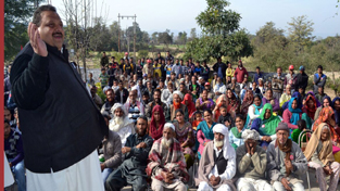 Provincial President NC Devender Singh Rana addressing election rally in Nagrota Assembly segment on Friday. Provincial President NC Devender Singh Rana addressing election rally in Nagrota Assembly segment on Friday.