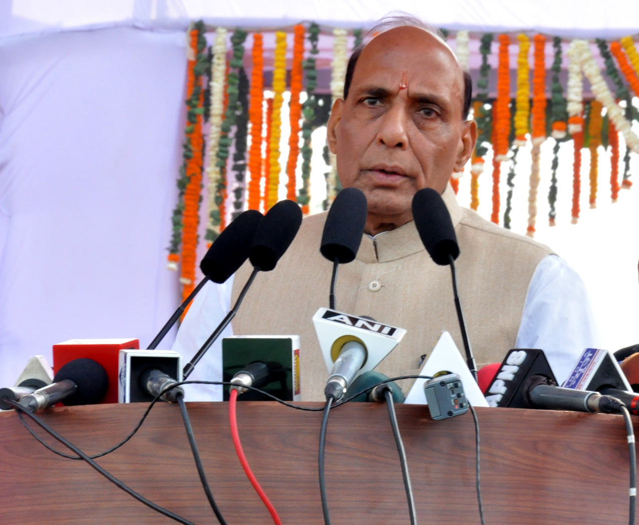 Union Home Minister, Rajnath Singh addressing at the 68th Raising Day of Delhi Police, in New Delhi on Monday. Union Home Minister, Rajnath Singh addressing at the 68th Raising Day of Delhi Police, in New Delhi on Monday.