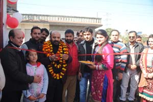 MLA Raipur-Domana, Bali Bhagat, inaugurating outlet of Splash Car Wash at Lower Roop Nagar Jammu on Sunday. MLA Raipur-Domana, Bali Bhagat, inaugurating outlet of Splash Car Wash at Lower Roop Nagar Jammu on Sunday.