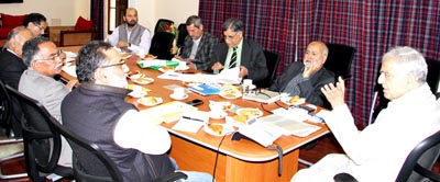 Chief Minister Mufti Mohammad Sayeed chairing a meeting at Jammu on Saturday. Chief Minister Mufti Mohammad Sayeed chairing a meeting at Jammu on Saturday.