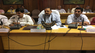 Union Minister Dr Jitendra Singh chairing the joint Monitoring Committee meeting of all the six districts falling in Udhampur-Kathua-Doda Parliamentary Constituency, at Udhampur on Monday. Union Minister Dr Jitendra Singh chairing the joint Monitoring Committee meeting of all the six districts falling in Udhampur-Kathua-Doda Parliamentary Constituency, at Udhampur on Monday.