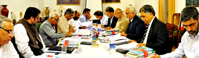 Governor N N Vohra chairing 13th Council meeting of SKUAST-J on Wednesday. Governor N N Vohra chairing 13th Council meeting of SKUAST-J on Wednesday.