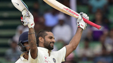 India’s Shikhar Dhawan celebrating his century against Bangladesh at Fatullah. India’s Shikhar Dhawan celebrating his century against Bangladesh at Fatullah.