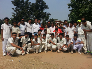 Players of victorious Jammu zone team posing for a group photograph alongwith officials on Tuesday. Players of victorious Jammu zone team posing for a group photograph alongwith officials on Tuesday.