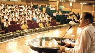Union Minister Dr Jitendra Singh speaking at an interactive programme with students, youth and IAS / Civil Services aspirants at New Delhi.