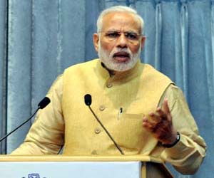 Prime Minister Narendra Modi addressing the Interactive Session of Assistant Secretaries (IAS Officers of 2013 Batch), in New Delhi on Thursday. (UNI) Prime Minister Narendra Modi addressing the Interactive Session of Assistant Secretaries (IAS Officers of 2013 Batch), in New Delhi on Thursday. (UNI)