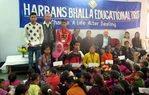 Children on the first day of 9-day scholarship camp launched by BHET in Jammu on Saturday. Children on the first day of 9-day scholarship camp launched by BHET in Jammu on Saturday.