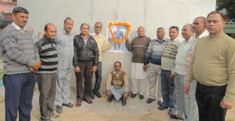 Members of JKBWA during a programme organized at Janipur in Jammu to pay tributes to Shaheed Hav Chuni Lal. Members of JKBWA during a programme organized at Janipur in Jammu to pay tributes to Shaheed Hav Chuni Lal.