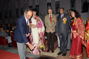 Dignitaries at Army Public School, Udhampur function on Sunday. Dignitaries at Army Public School, Udhampur function on Sunday.