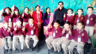 Winners of Show Your Talent competition posing for a group photograph at Bhargava Public School. Winners of Show Your Talent competition posing for a group photograph at Bhargava Public School.