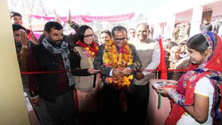 Deputy Chief Minister Dr Nirmal Singh inaugurating additional blocks of Middle School at Darmani on Saturday. Deputy Chief Minister Dr Nirmal Singh inaugurating additional blocks of Middle School at Darmani on Saturday.