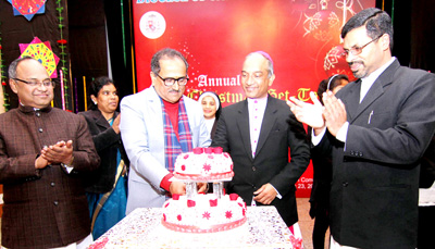 Deputy Chief Minister, Dr Nirmal Singh during a Christmas celebration at Presentation Convent School on Wednesday.