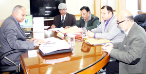 DGP, K Rajendra Kumar reviewing functioning of Crime Wing in a meeting at PHQ on Wednesday. DGP, K Rajendra Kumar reviewing functioning of Crime Wing in a meeting at PHQ on Wednesday.