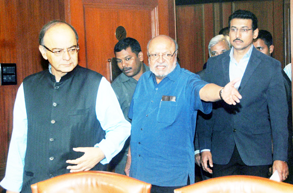MUMBAI, Jan 9: Film certification guidelines need contemporary interpretation and should be as non discretionary as possible, Information and Broadcasting minister Arun Jaitley said today as he met here the government appointed Shyam Benegal panel to look into the revamp of Censor Board. Jaitley said in most countries there is a mechanism for certifying films and documentaries, but it has to be ensured that in doing so, artistic creativity and freedom do not get curtailed. He said film certification guidelines need contemporary interpretation and they should be made as non discretionary as possible. Union Minister of State for Information and Broadcasting Rajyavardhan Rathore was also present, during the wide ranging interaction with the Benegal panel, constituted on January 1 to recommend broad guidelines for certification of films by the Central Board of Film Certification (CBFC), commonly known as Censor Board. Apart from Jaitley, Rathore and Benegal, other committee members - noted filmmaker Rakyesh Omprakash Mehra, advertising and communication expert Piyush Pandey, film journalist and critic Bhawana Somayaa, NFDC Managing Director Nina Lath Gupta and Joint Secretary, Films, Sanjay Murthy were also present. Rathore expressed confidence that the committee would provide a holistic framework for interpretation of the provisions of Cinematograph Act and Rules for the benefit of the chairperson and other members of the CBFC Screening Committee. Benegal said there is a need to move towards a new system of grading films in terms of age, maturity, sensibility and sensitivity instead of censorship. He said they also discussed how the committee would function and work on what the guidelines and policies should be like of the Censor Board while clearing a movie. “There might be amendments and changes in the (existing) guidelines,” Benegal said. The committee will study the existing procedure being followed by CBFC for certification of original films, their dubbed versions as well as recertification of films for screening on other media platforms. It will also study various directives of courts as well as notifications issued by other government agencies like Ministry of Health and Family Welfare, Ministry of Environment and Forests, Animal Welfare Board of India which have a bearing on the process of film certification. The staffing pattern of CBFC would also be looked into in an effort to recommend a framework which would provide transparent, user friendly services. “The way CBFC has been functioning over the years must change and we must bring in major reforms. That is the intent of the government. “The intent of the government is clear: Let’s move from what has been to what can be now,” Rathore said. “The government does not want to get into the nitty-gritty of what people must view or not view, that’s the job of CBFC,” he added. The structure, administration and process in which CBFC functions needs relook, he said. Benegal described the meeting as a “positive and important” step. “It is important to look from point of view of grading films rather than cutting them,” he said. “It was a useful briefing. We discussed the process and problems in film certification,” he added. I&B Secretary Sunil Arora was also present during the deliberations. (PTI) MUMBAI, Jan 9: Film certification guidelines need contemporary interpretation and should be as non discretionary as possible, Information and Broadcasting minister Arun Jaitley said today as he met here the government appointed Shyam Benegal panel to look into the revamp of Censor Board. Jaitley said in most countries there is a mechanism for certifying films and documentaries, but it has to be ensured that in doing so, artistic creativity and freedom do not get curtailed. He said film certification guidelines need contemporary interpretation and they should be made as non discretionary as possible. Union Minister of State for Information and Broadcasting Rajyavardhan Rathore was also present, during the wide ranging interaction with the Benegal panel, constituted on January 1 to recommend broad guidelines for certification of films by the Central Board of Film Certification (CBFC), commonly known as Censor Board. Apart from Jaitley, Rathore and Benegal, other committee members - noted filmmaker Rakyesh Omprakash Mehra, advertising and communication expert Piyush Pandey, film journalist and critic Bhawana Somayaa, NFDC Managing Director Nina Lath Gupta and Joint Secretary, Films, Sanjay Murthy were also present. Rathore expressed confidence that the committee would provide a holistic framework for interpretation of the provisions of Cinematograph Act and Rules for the benefit of the chairperson and other members of the CBFC Screening Committee. Benegal said there is a need to move towards a new system of grading films in terms of age, maturity, sensibility and sensitivity instead of censorship. He said they also discussed how the committee would function and work on what the guidelines and policies should be like of the Censor Board while clearing a movie. “There might be amendments and changes in the (existing) guidelines,” Benegal said. The committee will study the existing procedure being followed by CBFC for certification of original films, their dubbed versions as well as recertification of films for screening on other media platforms. It will also study various directives of courts as well as notifications issued by other government agencies like Ministry of Health and Family Welfare, Ministry of Environment and Forests, Animal Welfare Board of India which have a bearing on the process of film certification. The staffing pattern of CBFC would also be looked into in an effort to recommend a framework which would provide transparent, user friendly services. “The way CBFC has been functioning over the years must change and we must bring in major reforms. That is the intent of the government. “The intent of the government is clear: Let’s move from what has been to what can be now,” Rathore said. “The government does not want to get into the nitty-gritty of what people must view or not view, that’s the job of CBFC,” he added. The structure, administration and process in which CBFC functions needs relook, he said. Benegal described the meeting as a “positive and important” step. “It is important to look from point of view of grading films rather than cutting them,” he said. “It was a useful briefing. We discussed the process and problems in film certification,” he added. I&B Secretary Sunil Arora was also present during the deliberations. (PTI)