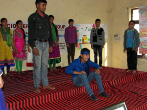 Border area children performing activity during Innovative Programme organised by SSAG and BSF. Border area children performing activity during Innovative Programme organised by SSAG and BSF.