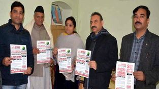 MoS for Education Priya Sethi and other dignitaries launching the poster of Aryans. MoS for Education Priya Sethi and other dignitaries launching the poster of Aryans.