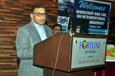 Director, Health Services, Jammu,B S Pathania, addressing a workshop on chronic pain management at Jammu. Director, Health Services, Jammu,B S Pathania, addressing a workshop on chronic pain management at Jammu.