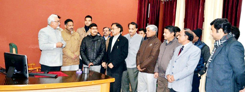 SKUAST-J VC launching web module of Counseling & Placement cell of the University on Wednesday. SKUAST-J VC launching web module of Counseling & Placement cell of the University on Wednesday.