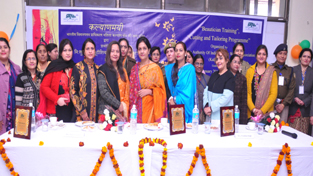 Dignitaries during the inaugural function of training programmes for under privileged women at Civil Airport, Jammu. Dignitaries during the inaugural function of training programmes for under privileged women at Civil Airport, Jammu.