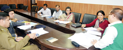 Divisional Commissioner, Dr Pawan Kotwal chairing a meeting at Jammu on Friday. Divisional Commissioner, Dr Pawan Kotwal chairing a meeting at Jammu on Friday.