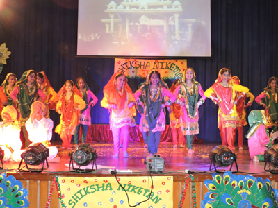 Students presenting a colourful cultural programme while celebrating 47th Foundation Day at Shiksha Niketan Secondary School in Jammu. Students presenting a colourful cultural programme while celebrating 47th Foundation Day at Shiksha Niketan Secondary School in Jammu.