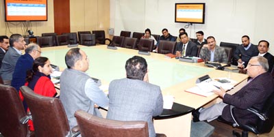 Chief Secretary, B R Sharma chairing first meeting of Apex Committee on SBM at Jammu on Tuesday. Chief Secretary, B R Sharma chairing first meeting of Apex Committee on SBM at Jammu on Tuesday.
