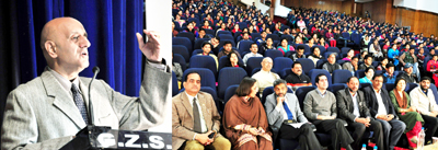 Advisor to Governor, Parvez Dewan speaking during a training programme at General Zorawar Singh Auditorium on Tuesday. Advisor to Governor, Parvez Dewan speaking during a training programme at General Zorawar Singh Auditorium on Tuesday.