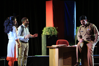 A scene from the play ‘Nangey’. A scene from the play ‘Nangey’.