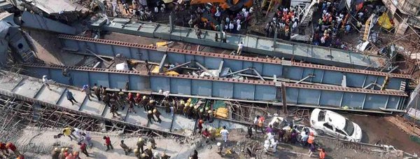 PM saddened by flyover collapse, directs central help PM saddened by flyover collapse, directs central helpPM saddened by flyover collapse, directs central help