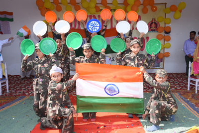 Students performing activity while celebrating 1st Annual Day at Divine Light Convent School, Dablehar in RS Pura. Students performing activity while celebrating 1st Annual Day at Divine Light Convent School, Dablehar in RS Pura.