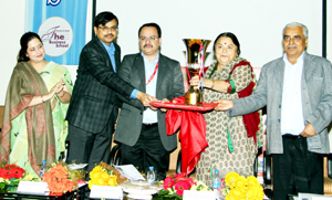 Guests unveiling ‘Youtharva 2016 Champion Trophy’ on Friday. Guests unveiling ‘Youtharva 2016 Champion Trophy’ on Friday.