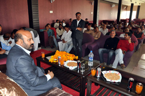 Former Minister and MLA Raipur-Domana, Bali Bhagat during a public darbar at village Burn. Former Minister and MLA Raipur-Domana, Bali Bhagat during a public darbar at village Burn.